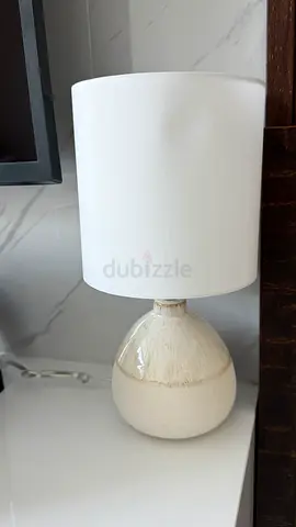 Modern Ceramic Table Lamp with White Fabric Shade