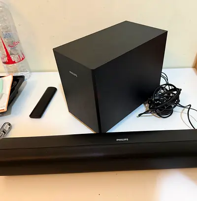 Philips Soundbar with Wireless Subwoofer - Good Working Condition with bluetooth