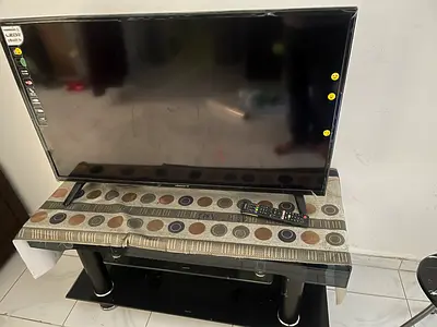 43-inch LED TV in good working condition with stand and remote