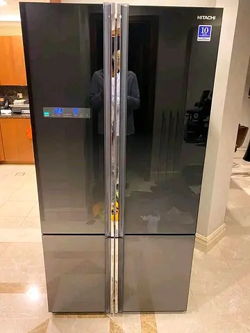 Hitachi new model french door fridge side by side freezer digital bottom freezer 4 door.