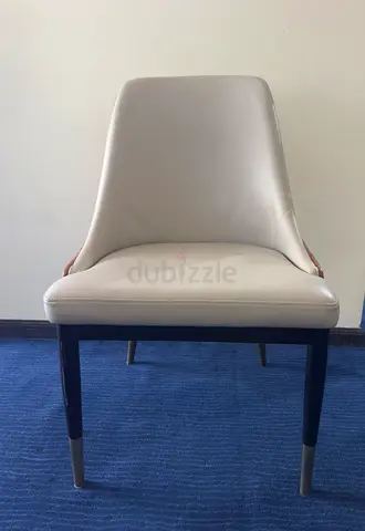 Beige Upholstered Dining 6 Chairs