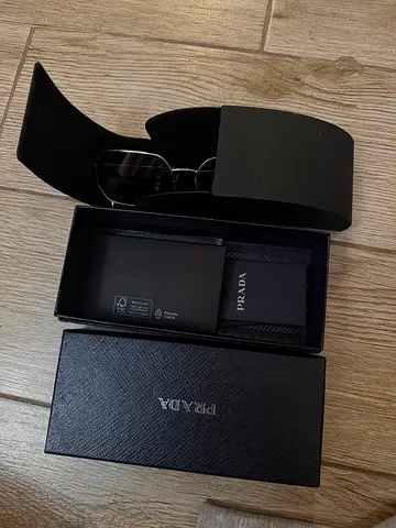 Prada Unisex Sunglasses with Case and Box (USED ONCE)