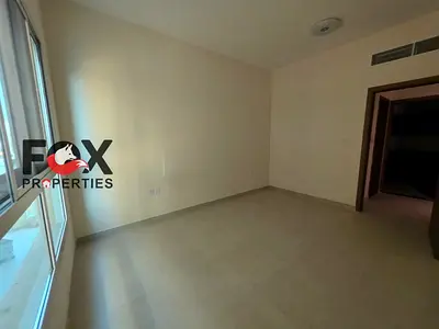 1 Bedroom Hall for annual rent in Al Mowaihat 3, Ajman. 2 bathrooms, balcony, AED 35,000 yearly, 4 payments, security cheque required.
