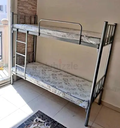 Metal Bunk Bed with Mattresses - Good Condition