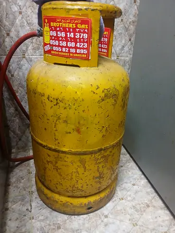 Used Yellow LPG Gas Cylinder - Single Unit