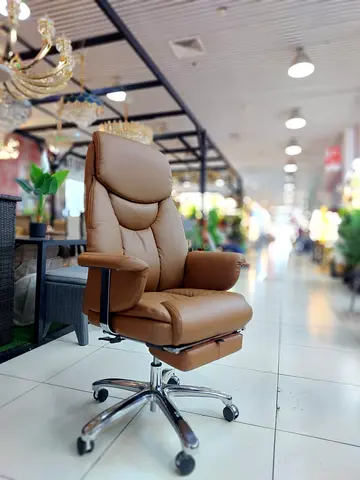 Classifieds Brown Leather Ergonomic Executive Office Chair With classifieds-brown-leather-ergonomic-executive-office-chair-with