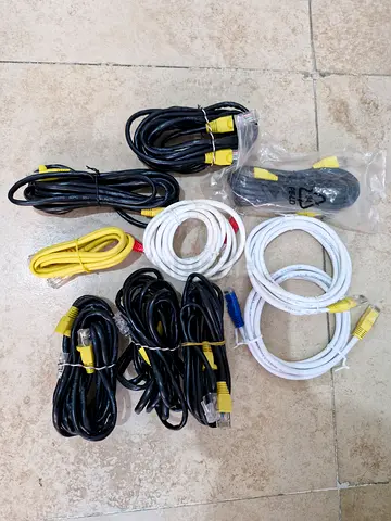 Bundle of assorted Ethernet/network cables (various lengths)