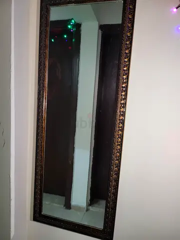 MIRROR: Wall mount Ornate Framed Mirror - Dark Bronze Finish 90x45cm