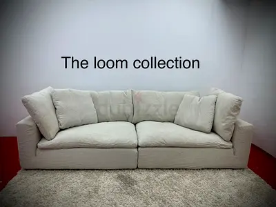 Like new condition the loom collection two pieces sofa