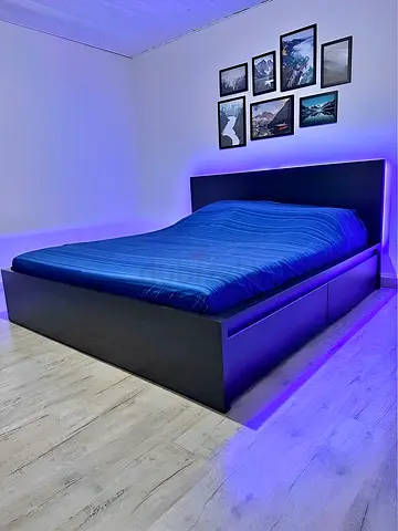 IKEA Malm queen bed frame with mattress perfect condition
