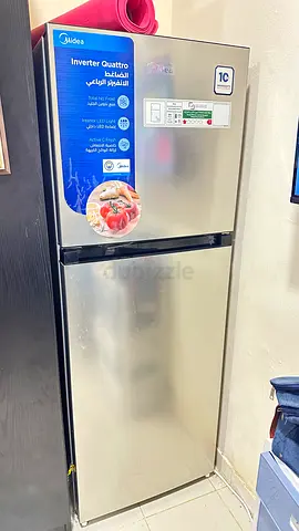 Midea Inverter Quattro Top-Freezer Refrigerator - Silver
