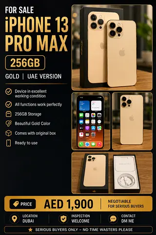 🔥 iPhone 13 Pro Max 256GB Gold 🔥