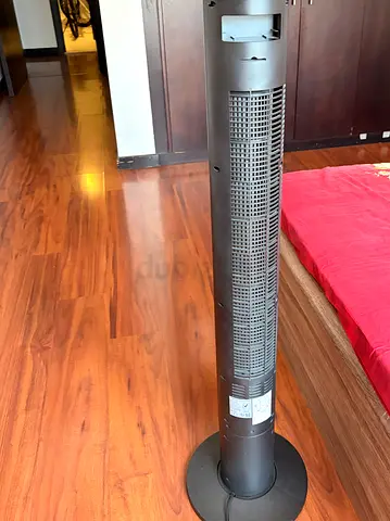 Used Black Tower Fan - Tall Oscillating Room Fan