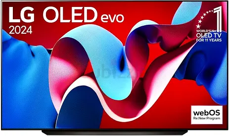 LG 83 Inch OLED evo C4 Smart 4K TV AI Magic remote Dolby Vision webOS24 2024 Black
