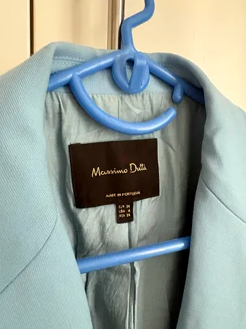 Massimo Dutti light blue blazer, size EUR 36. Worn once