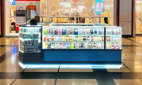 Professional Retail Display Kiosk with LED Lighting (size 3 X 2)
