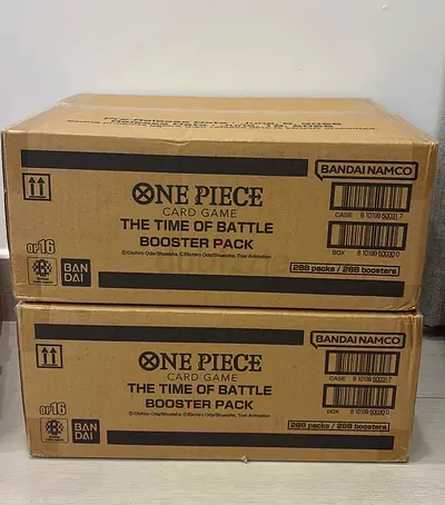 Sealed One Piece Card Game Booster Case x2 (The Time of Battle)