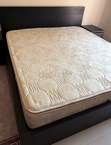 Full Bedroom - King Bed + Mattress + 6 Drawers Chest + Dressing Table + 2 Bedside Tables + Closet