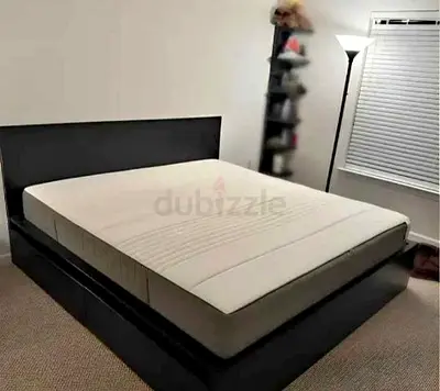Ikea King size bed with mattress available in perfect condition