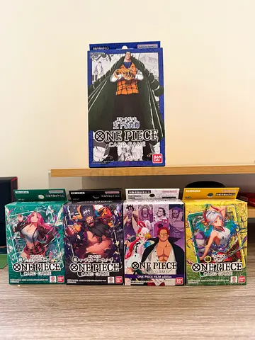 One Piece Card Game Starter Deck Bundle ST01 ST02 ST03 ST05 ST08 (Japanese) Factory Sealed