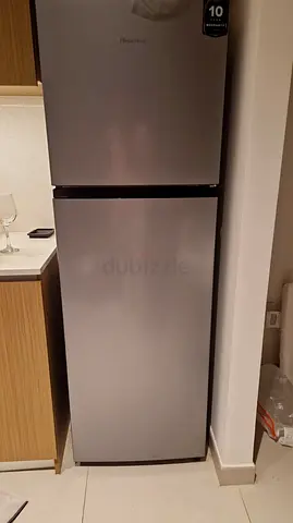Haier Silver Double Door Refrigerator - Good Working Condition
