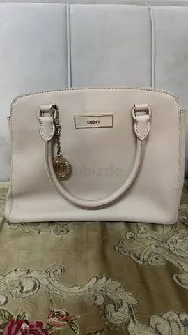Light beige DKNY leather handbag - medium size