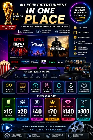 All-in-One Entertainment Platform – Stream Anywhere