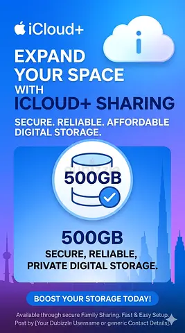 Apple iCloud+ 500GB - Family Sharing Ready