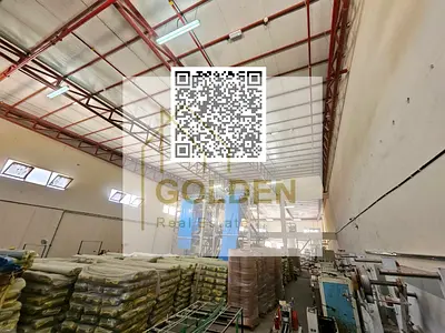 مستودع مستقل مع حوطة أنترلوك | 6,000 قدم مربع مستودع + 12,000 قدم مربع حوطة | قوة كهرباء 50 كيلوواط | موقع كورنر | 310,000 درهم سنوياً