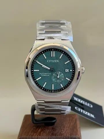 Citizen NJ0180-80X Automatic Super Titanium Mens Watch - Green Dial