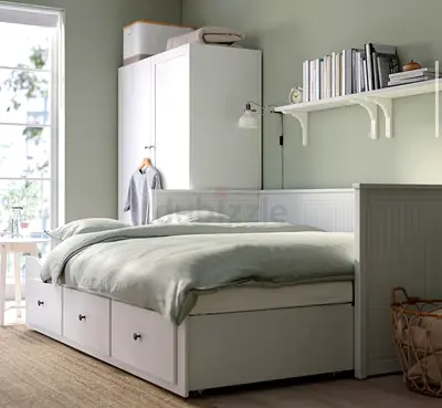 Day bed foldable 2 people with mattresses half price