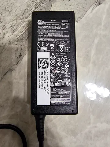 Dell 65W Laptop AC Adapter / Charger (Original) - Good Working Condition