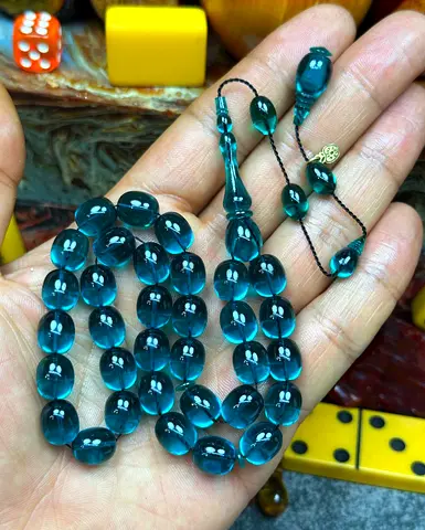 Fire Amber Prayer Beads (Misbahah) - 33 Bead Tasbih