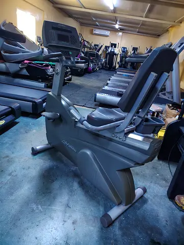 Used Life Fitness Recumbent Exercise Bike - Good Condition