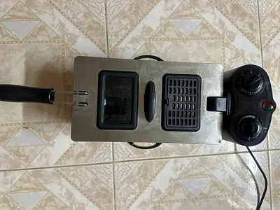 Stainless steel deep fryer with adjustable controls