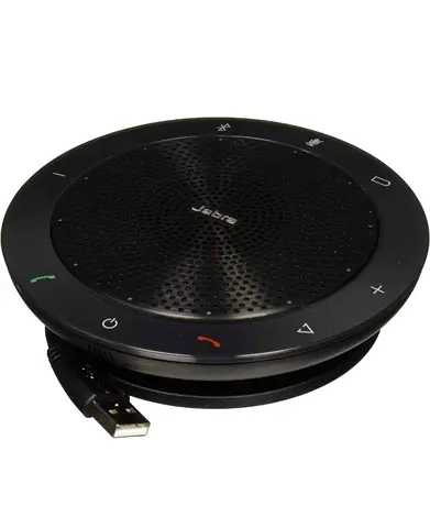 Jabra Speak 510+ Speaker Phone - Microsoft Certified Portable Conference Speaker with Bluetooth USB.