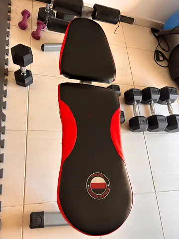 Adjustable Workout Bench with Dumbbells Set