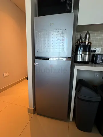 Beko stainless steel fridge/freezer - perfect working condition