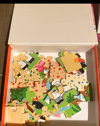 Wooden farm puzzle