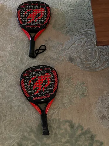 Pair of Crandoo Flash Padel Rackets
