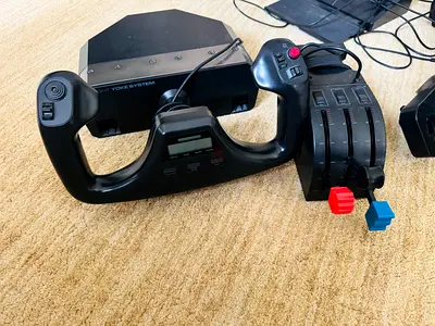 Used Flight Yoke and Throttle Quadrant for PC - Logitech-style
