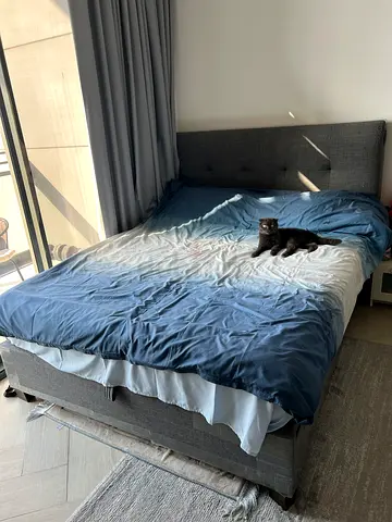 Bed with mattress