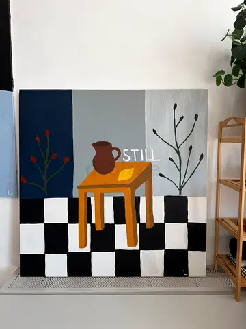Original Acrylic Painting on Canvas (Modern Primitive / Contemporary)