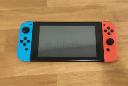 Nintendo Switch console set with 6 games
