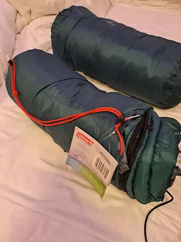 Coleman sleeping bag (compact, with stuff sack)