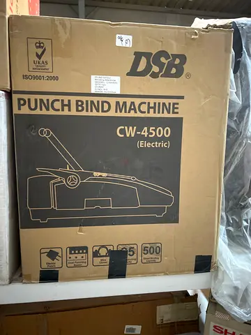 DSB CW-4500 Electric Punch Bind Machine - New in Box