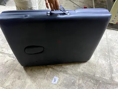 Portable folding massage table with carry case