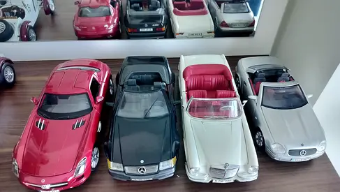 Collection of 1:18 and Mercedes Model Cars - Set of 7
