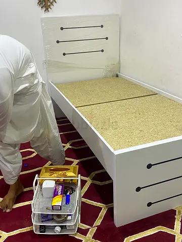 Brand new single size MdF wooden bed