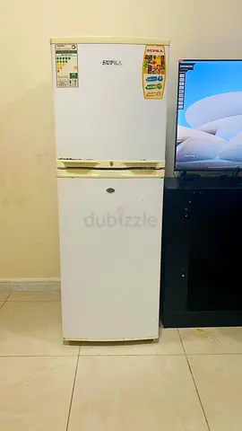 Supra Double-Door Refrigerator with Freezer - Good Working Condition